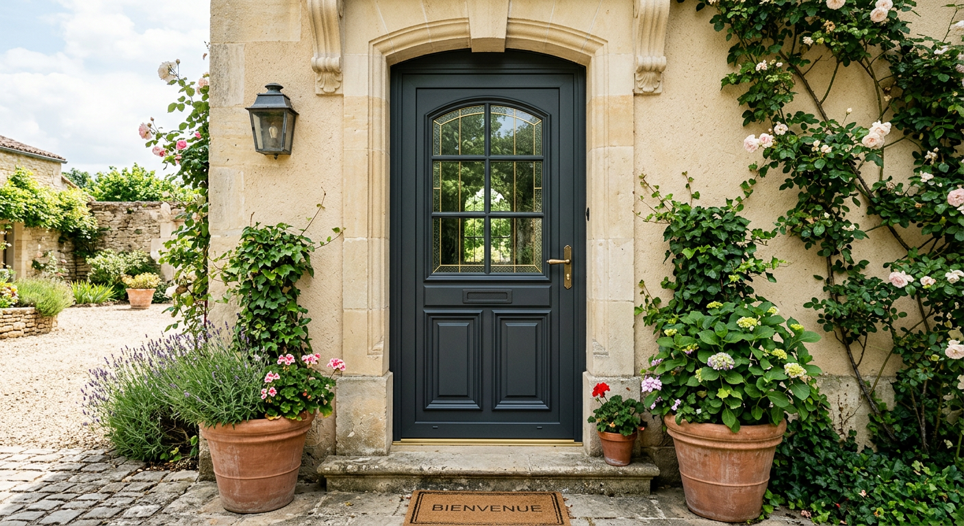 Porte entree classique aluminium